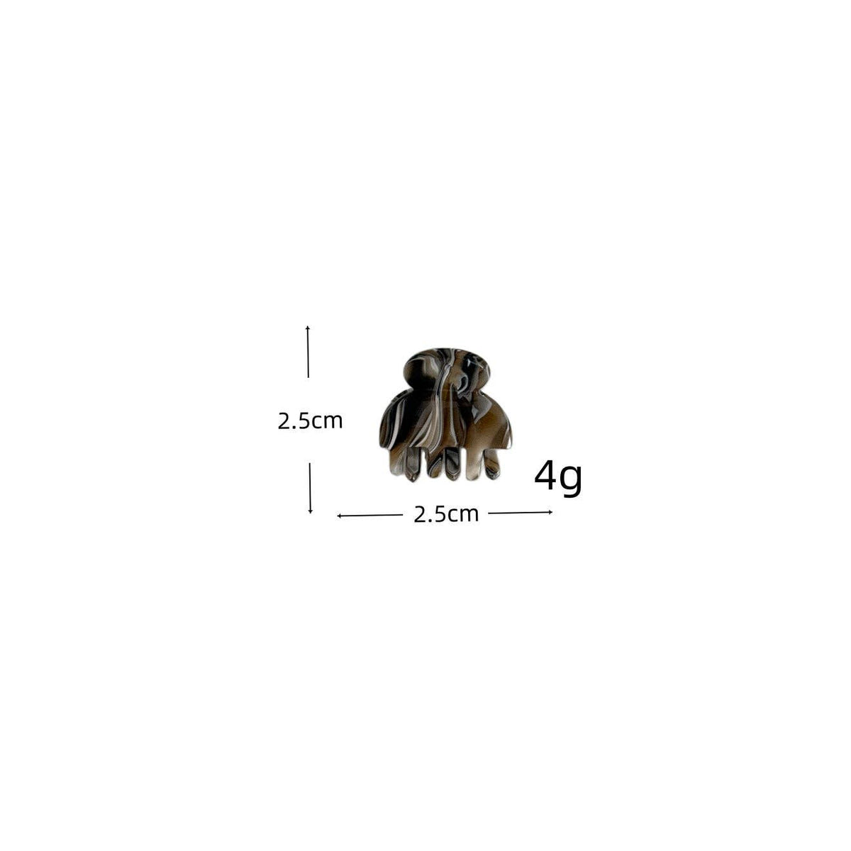 Vintage Tortoise Shell Textured Mini Claw Clip 6W6HCP1285