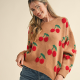 Cherry Knit Sweater