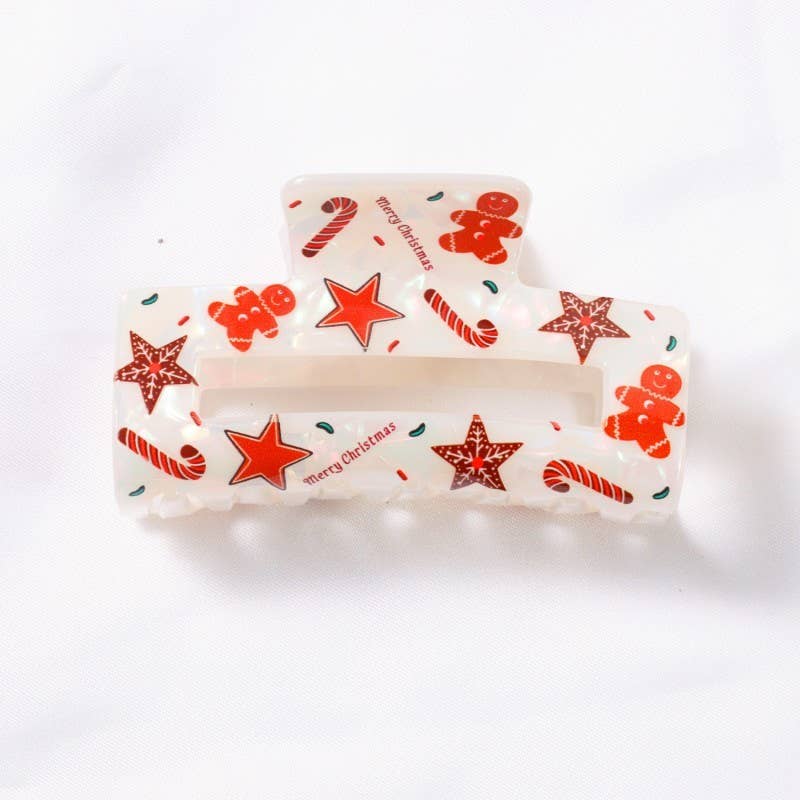 Holly Holiday Claw Clip