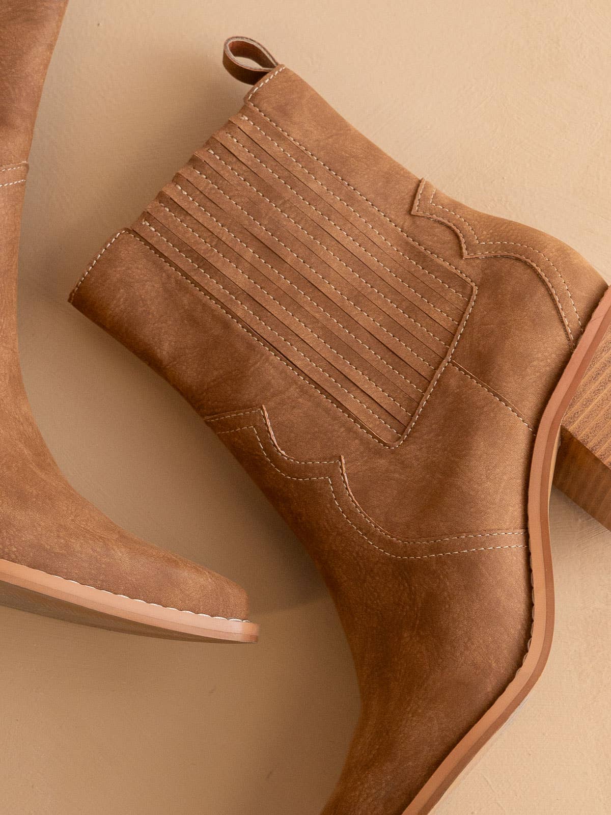 The Addison | Brown Perfectly Paneled Western Boot