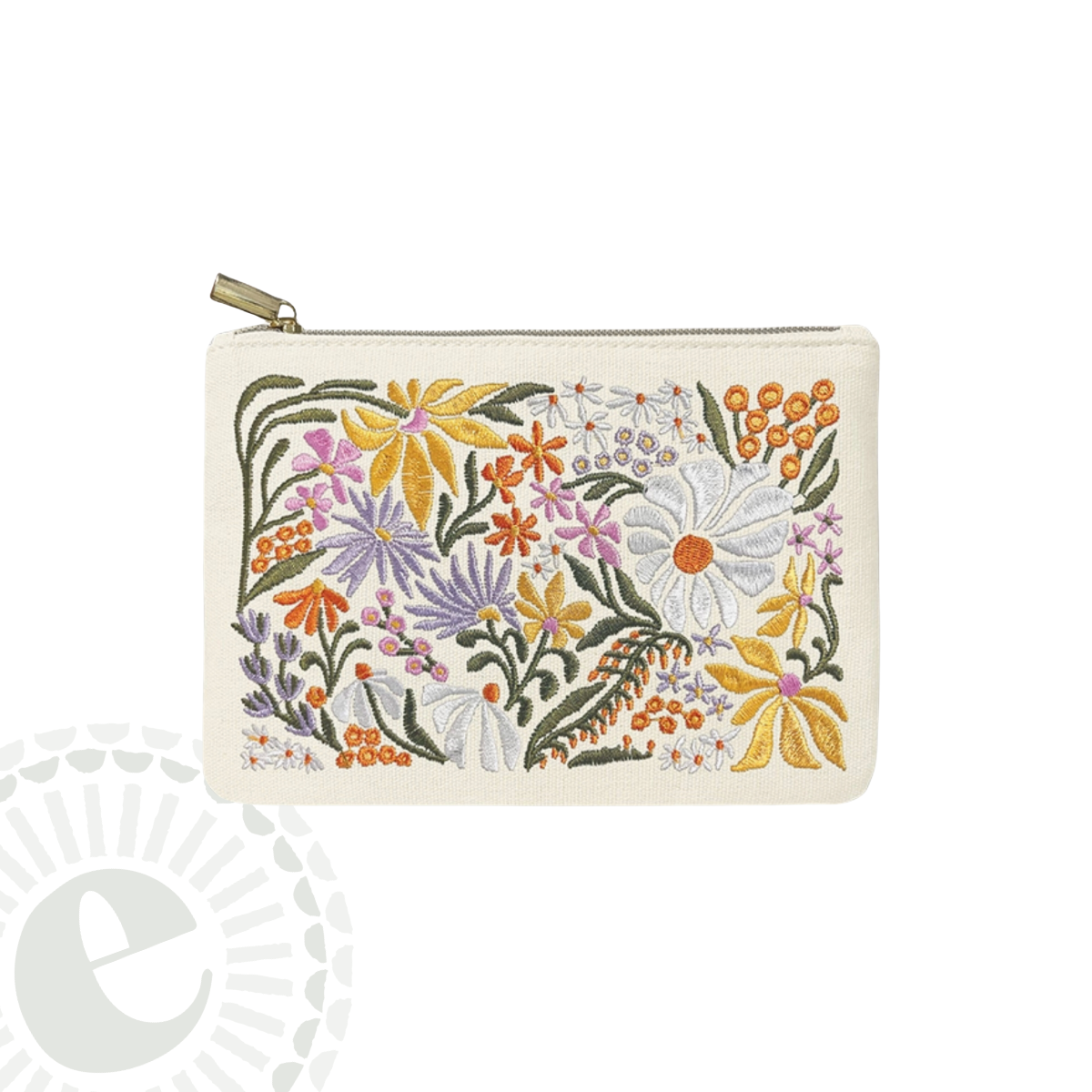 Zip Pouch Flower Market Wildflowers