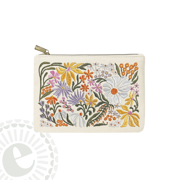 Zip Pouch Flower Market Wildflowers