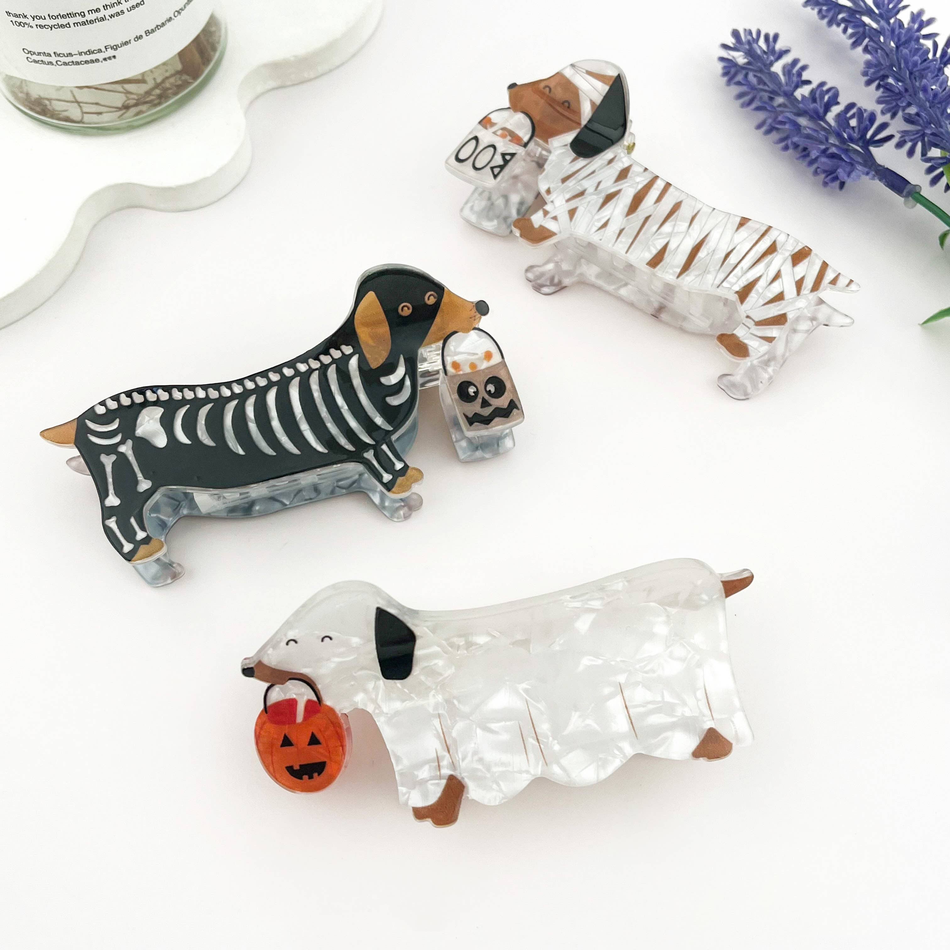 Halloween Dachshund Claw Clip