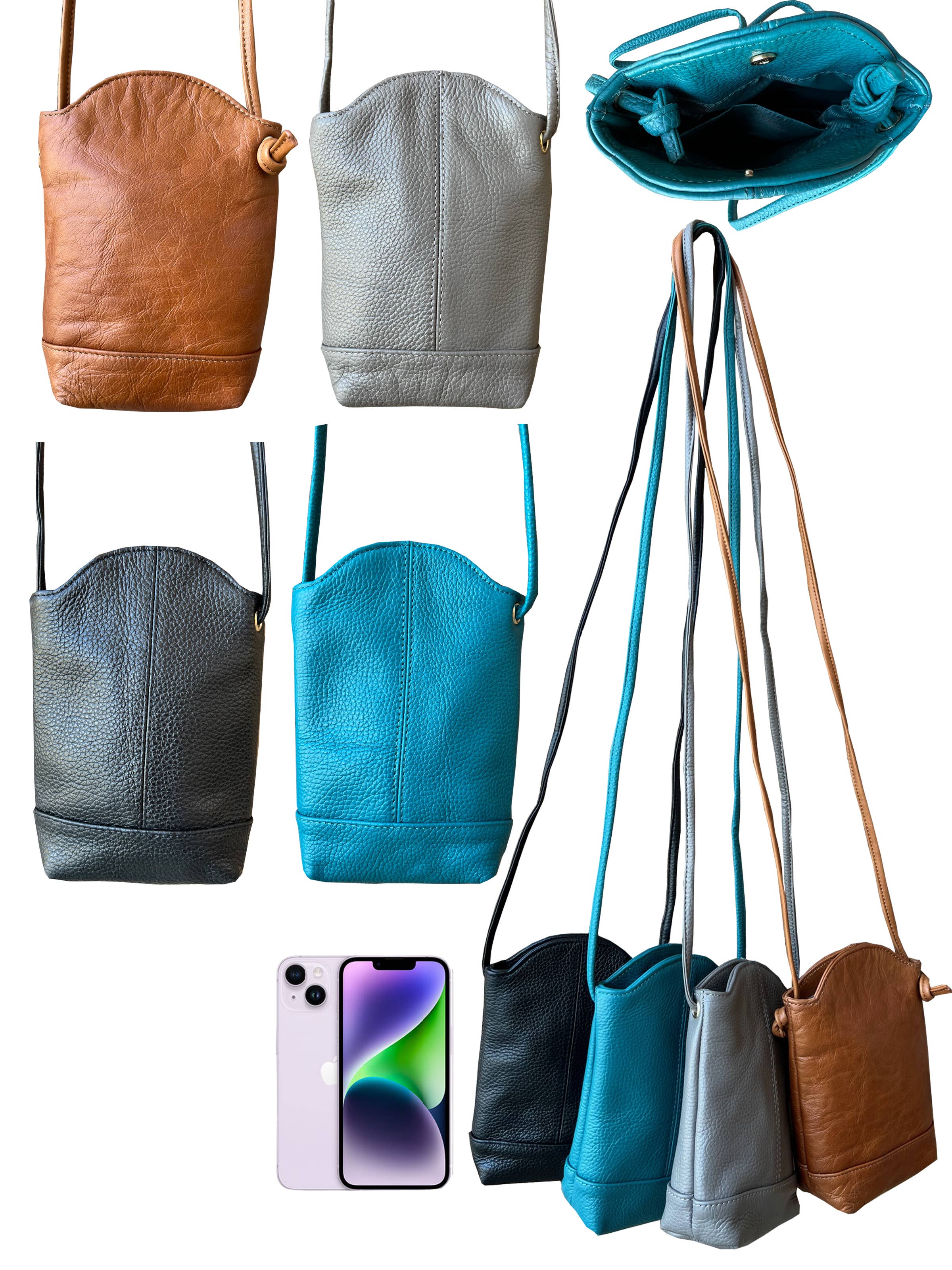 Staci Leather Crossbody