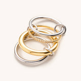 Olivia Mixed Metal Stacked Ring Set