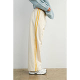 Striped Wide-Leg Drawstring Track Pants - BMP8039