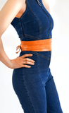 Tie-On Waist Cinching Obi Wrap Belt