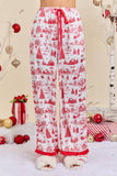 Christmas Toile Printed Pajama Set