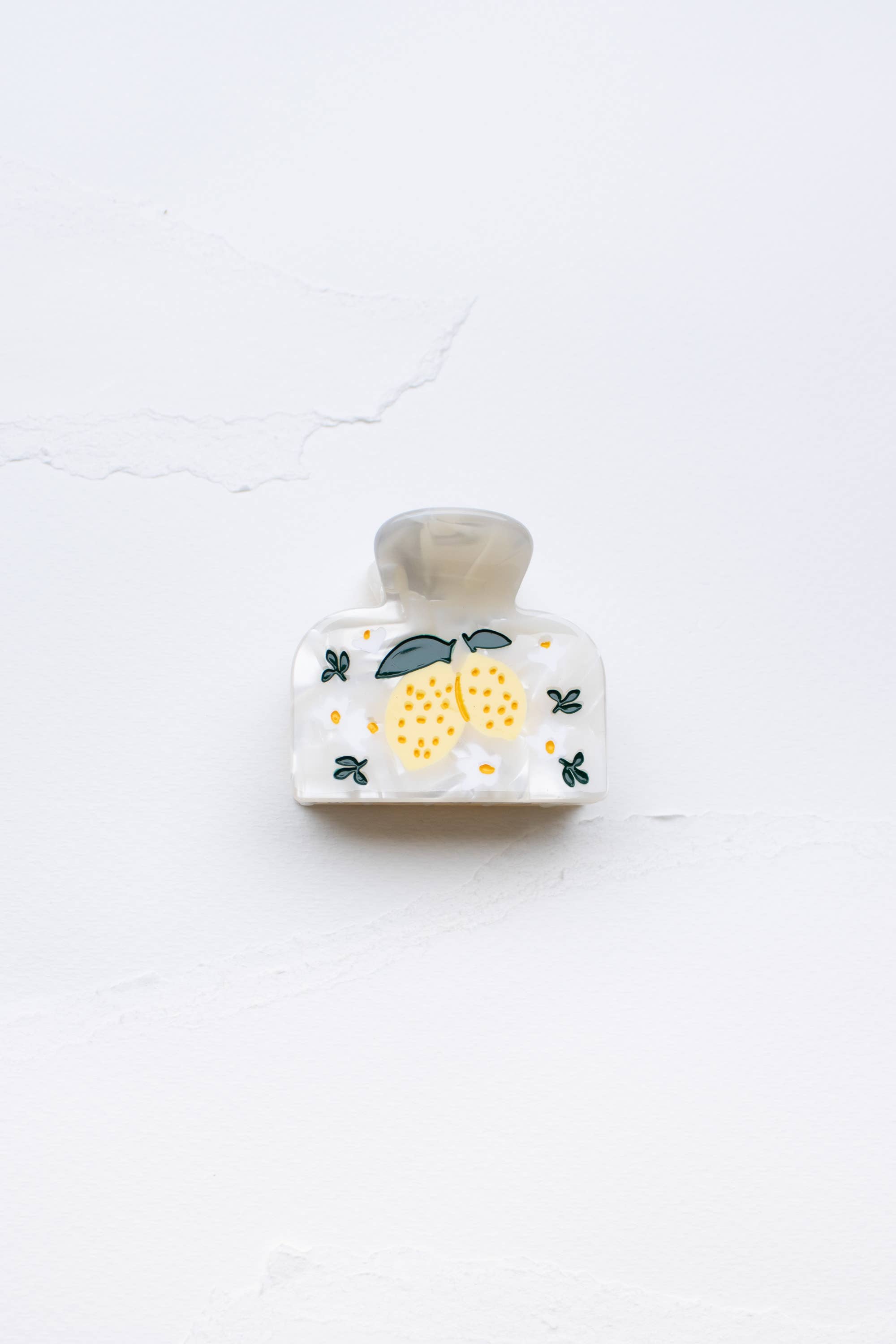 Lemon Tree in Bloom Hair Claw Clip