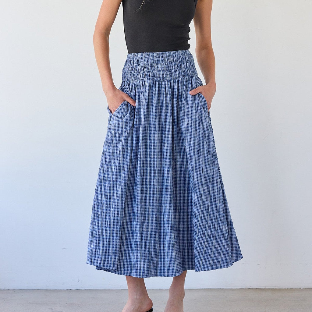 Diana Plaid Midi Skirt