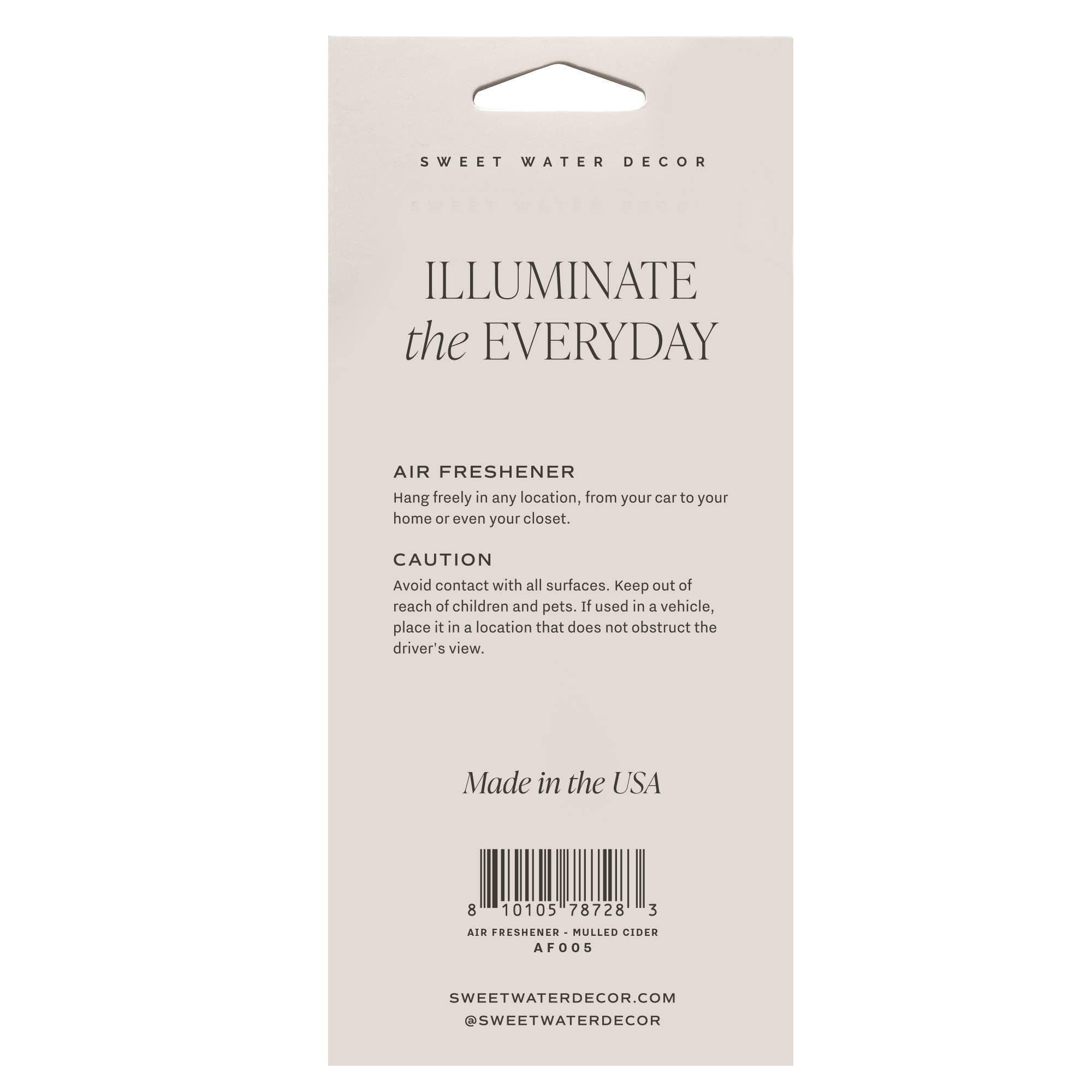 *NEW* Mulled Cider Hanging Air Freshener - Home Decor