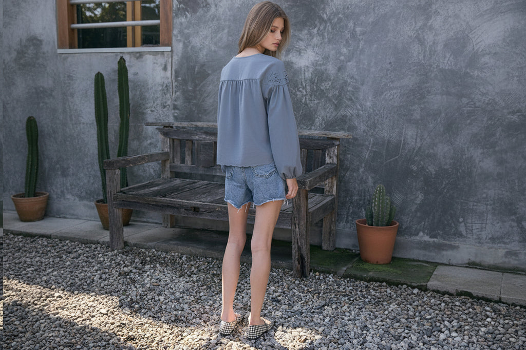 Lizzie Floral Button Blouse