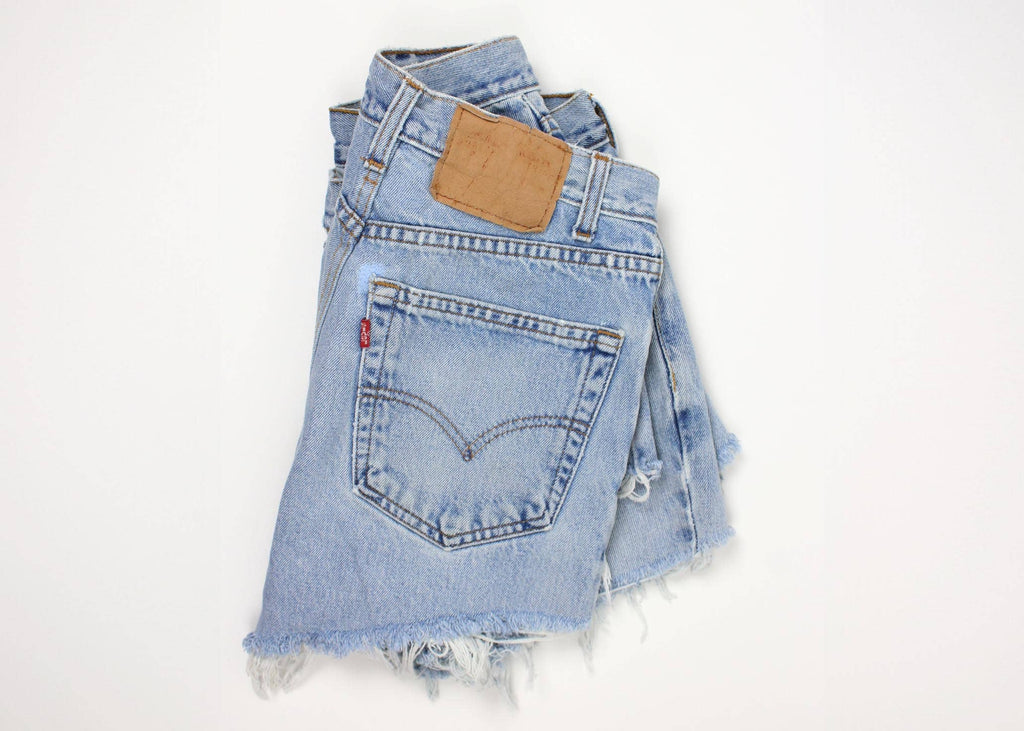 Mid-Rise Upcycled Denim OG Shorts - Original