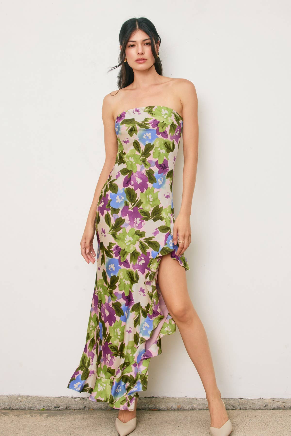 Violet's Satin Maxi