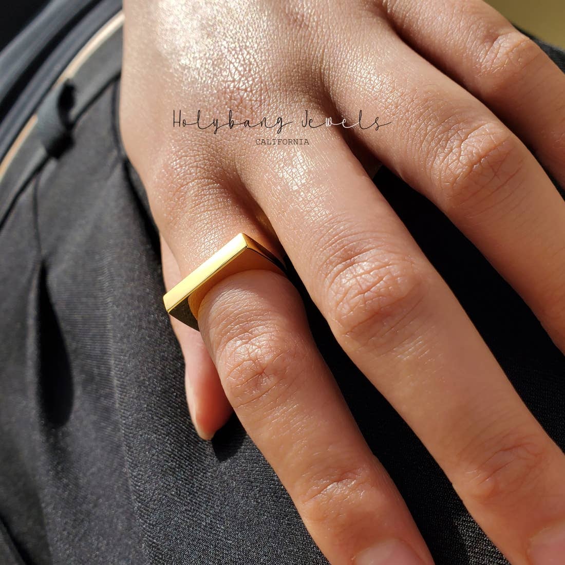 BAR SIGNET RING