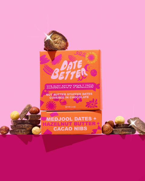 Hazelnut Praline- Chocolate covered dates
