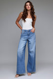 Medium Wash Clean Super Soft 33" Inseam Wide leg
