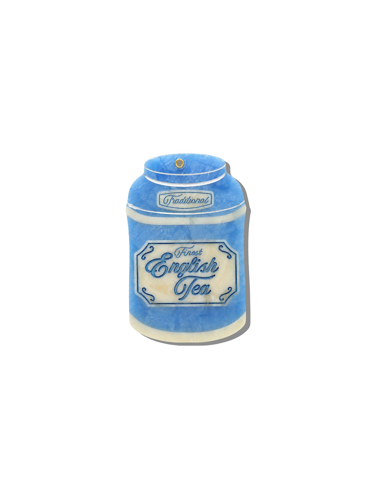 Hand-painted English Tea Compact Mirror | Eco-Friendly