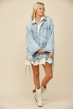 Side Tie Denim Jacket
