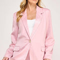 Oversized Satin Blazer