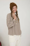 Stripe Textured Henley