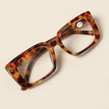 Women's Tortoise Rectangle Reading Glasses