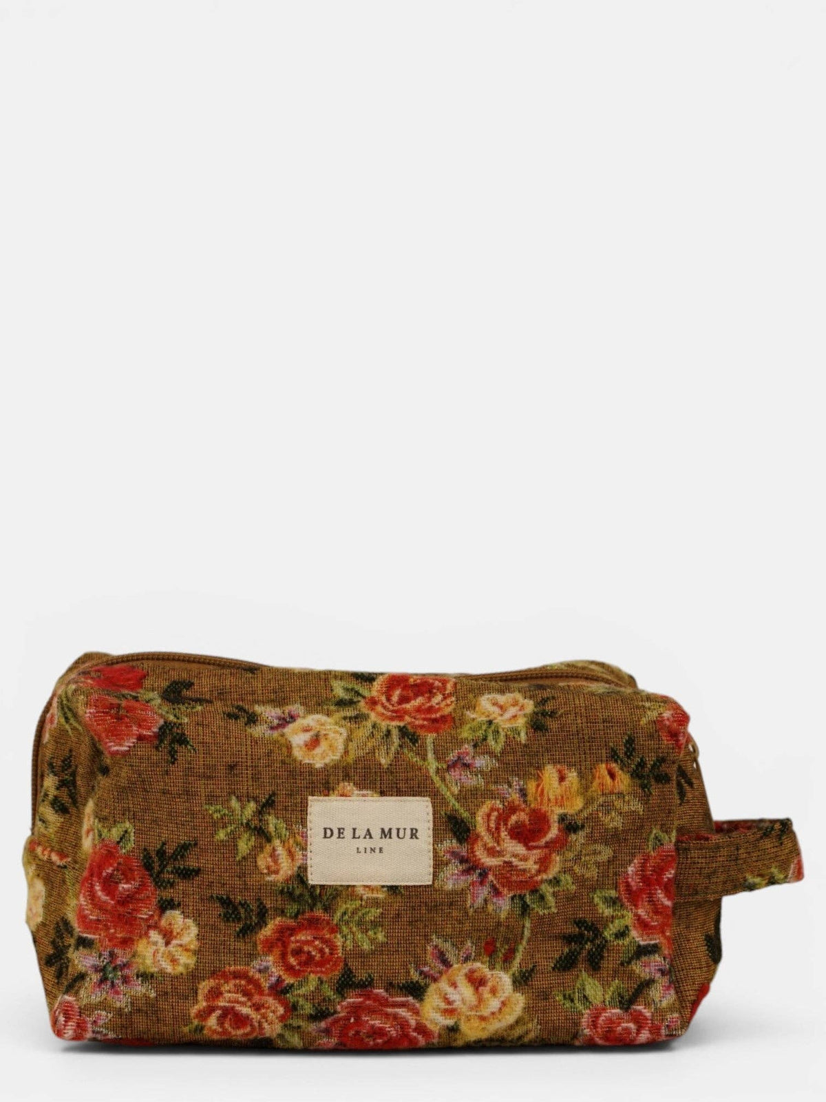 Esme Floral Jacquard Squared Makeup Bag
