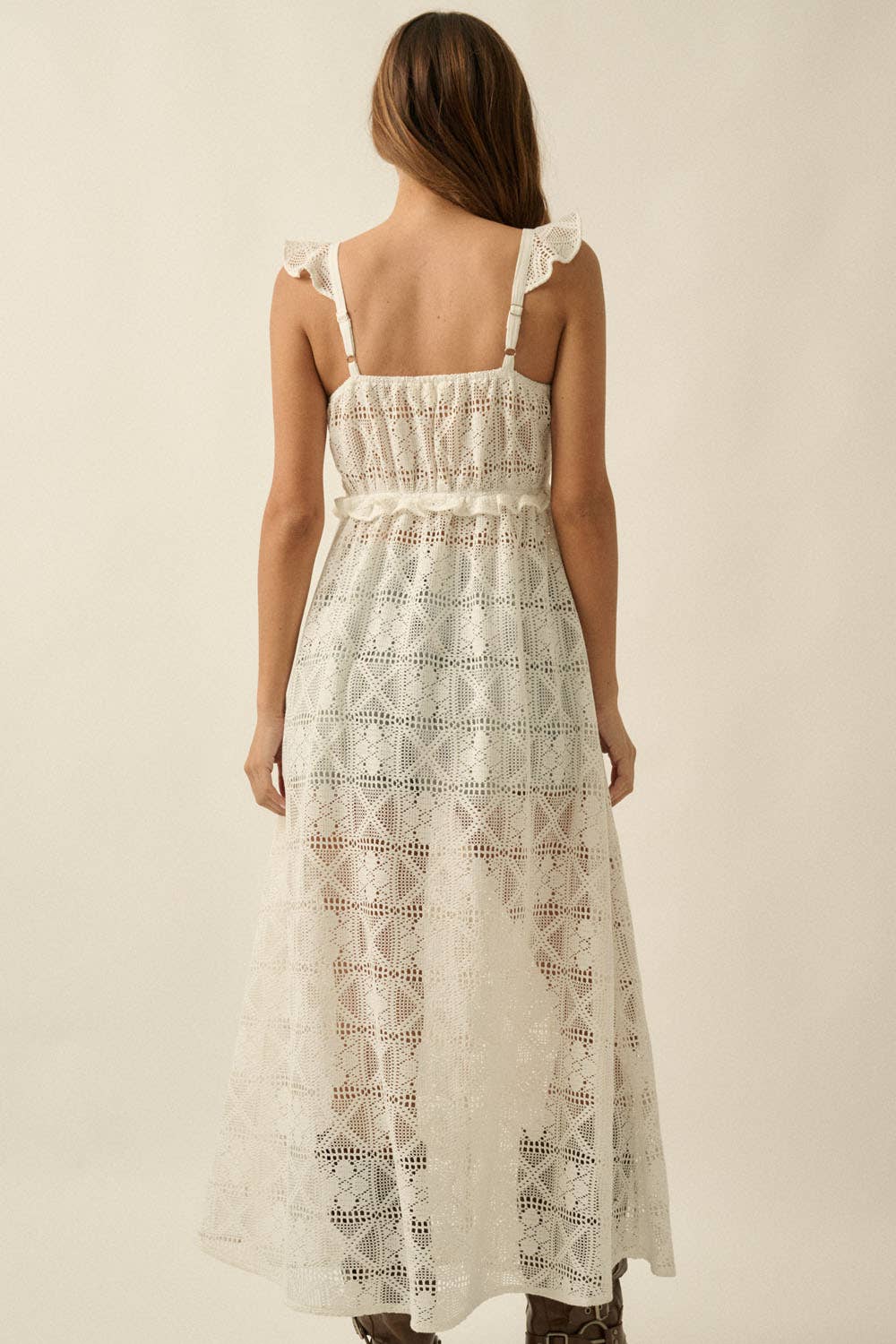 Josie Front-Slit Layering Midi Dress