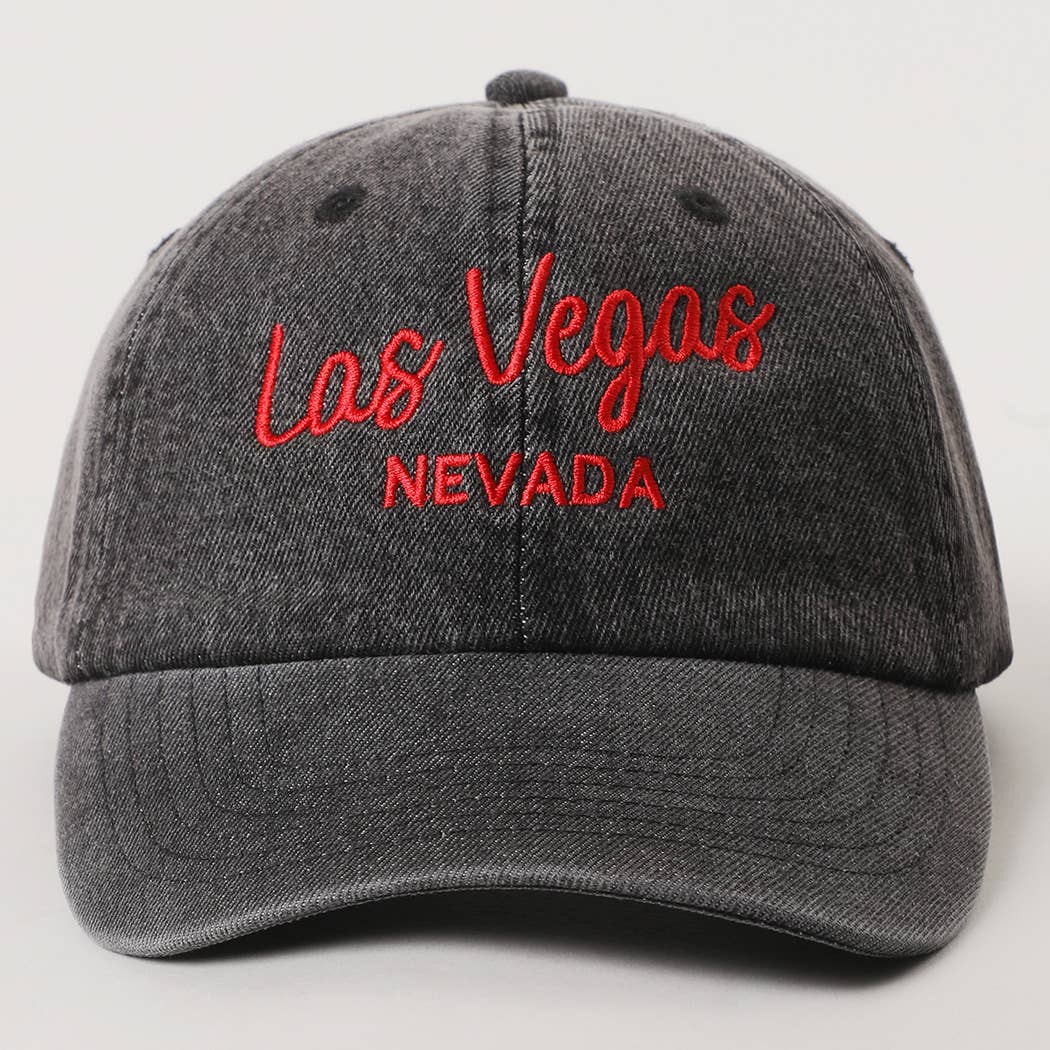 Custom Denim Embroidered Hat – Your City & State Design