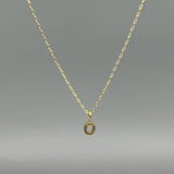 Gold Block Letter Necklace
