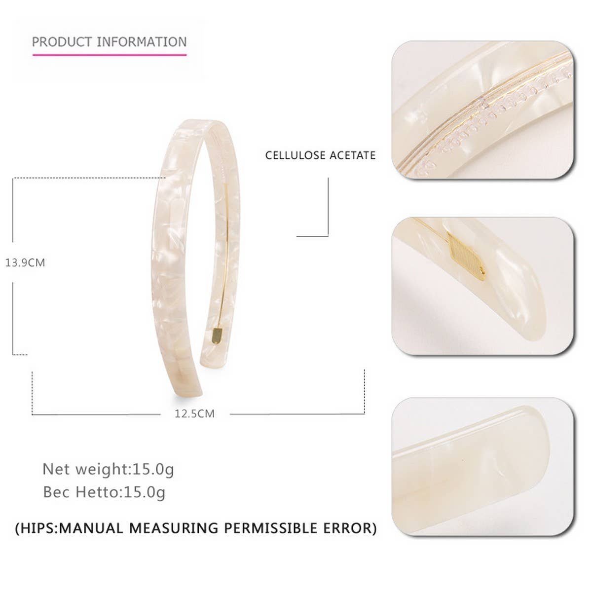 SIMPLE 1.5CM WIDE ACETATE HEADBAND HAIRACCESSORIES_CWAHA4337