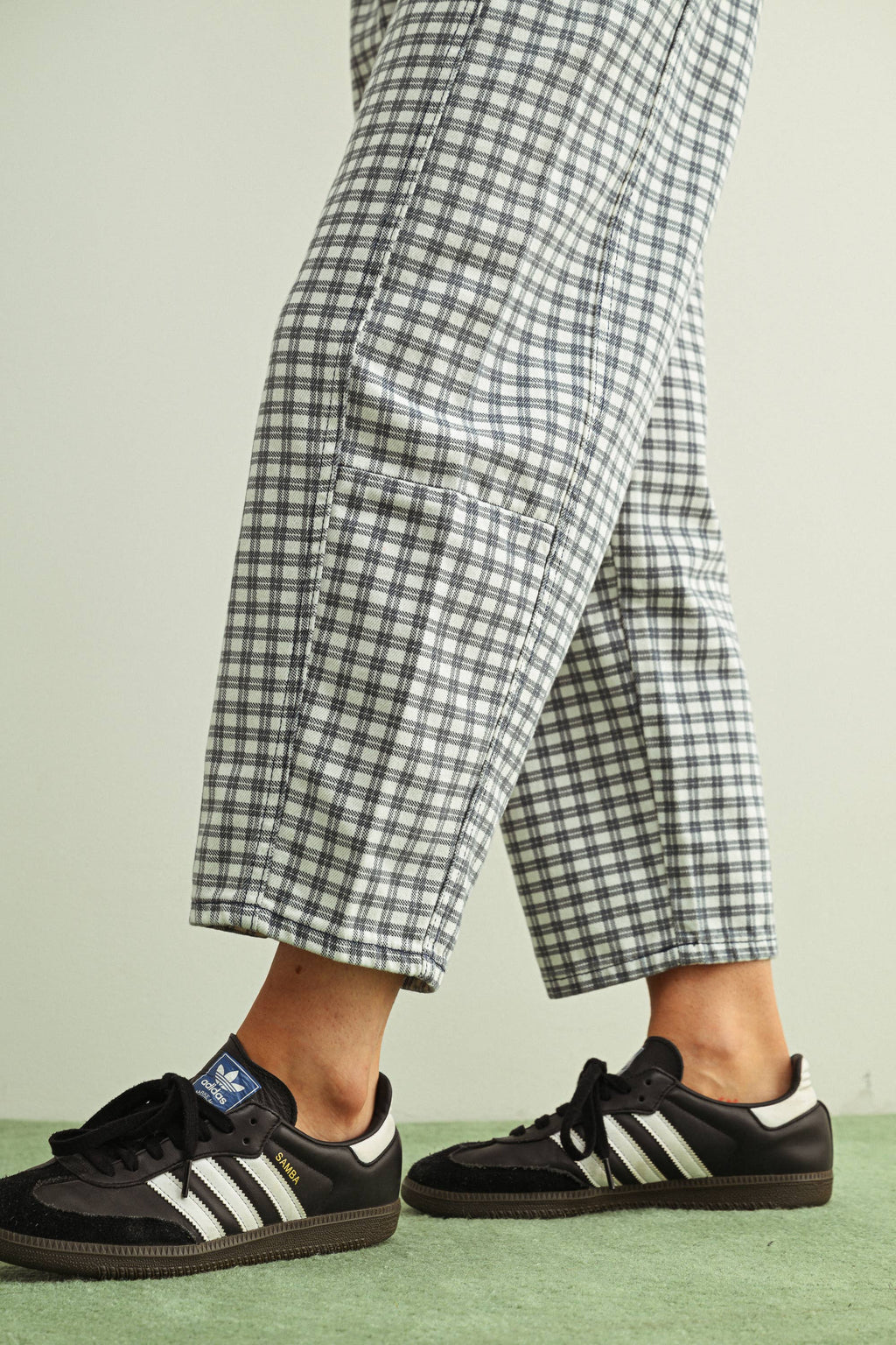 Mini Checker Barrel Pants - 6 Colors