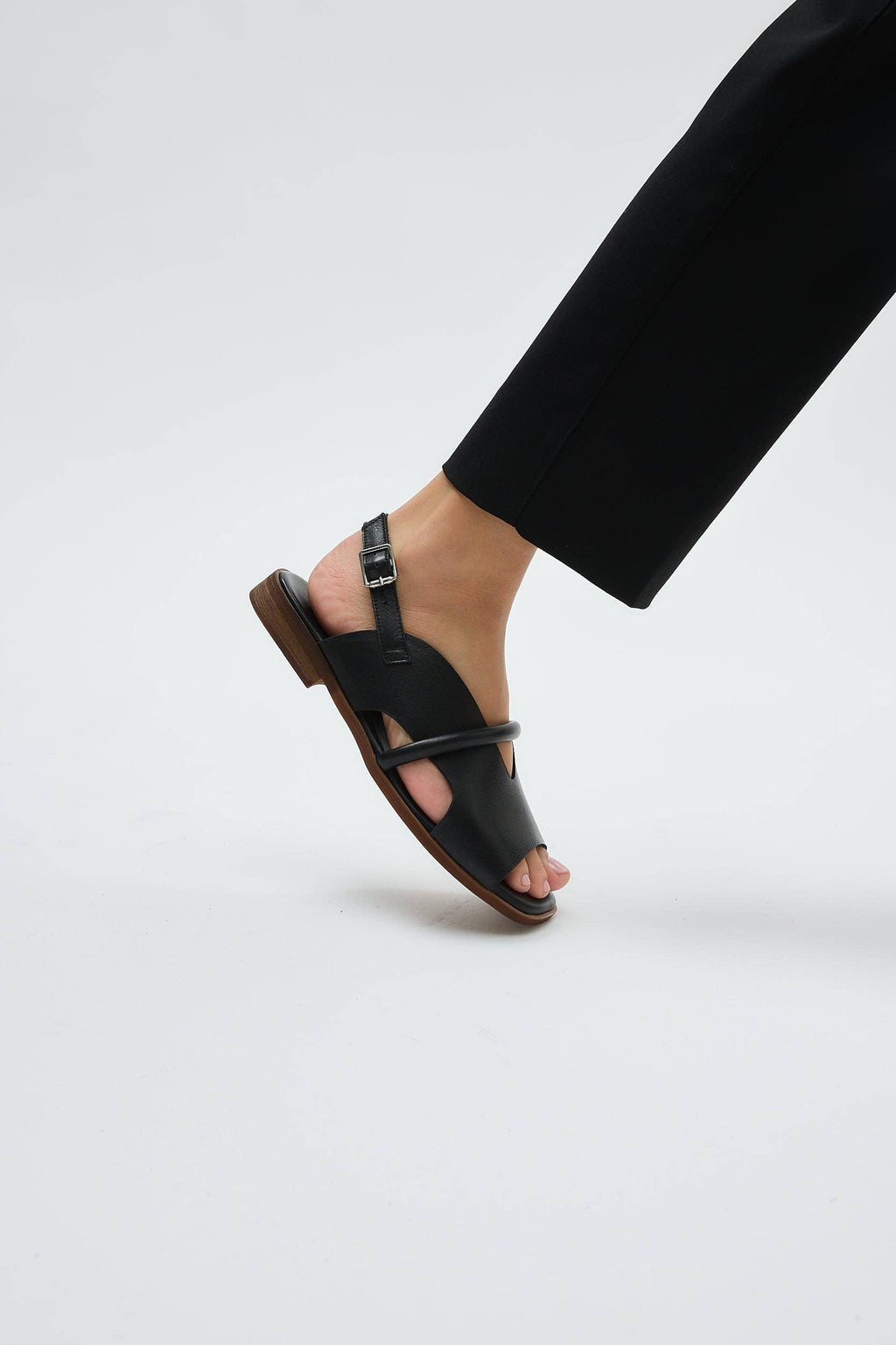 Bergen Black Leathers Sandals