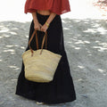 Florence Linen Tiered Skirt – Noir