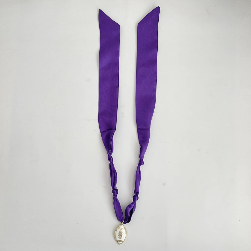 Game Day Scarf Necklace – Solid Colors- CLEARANCE