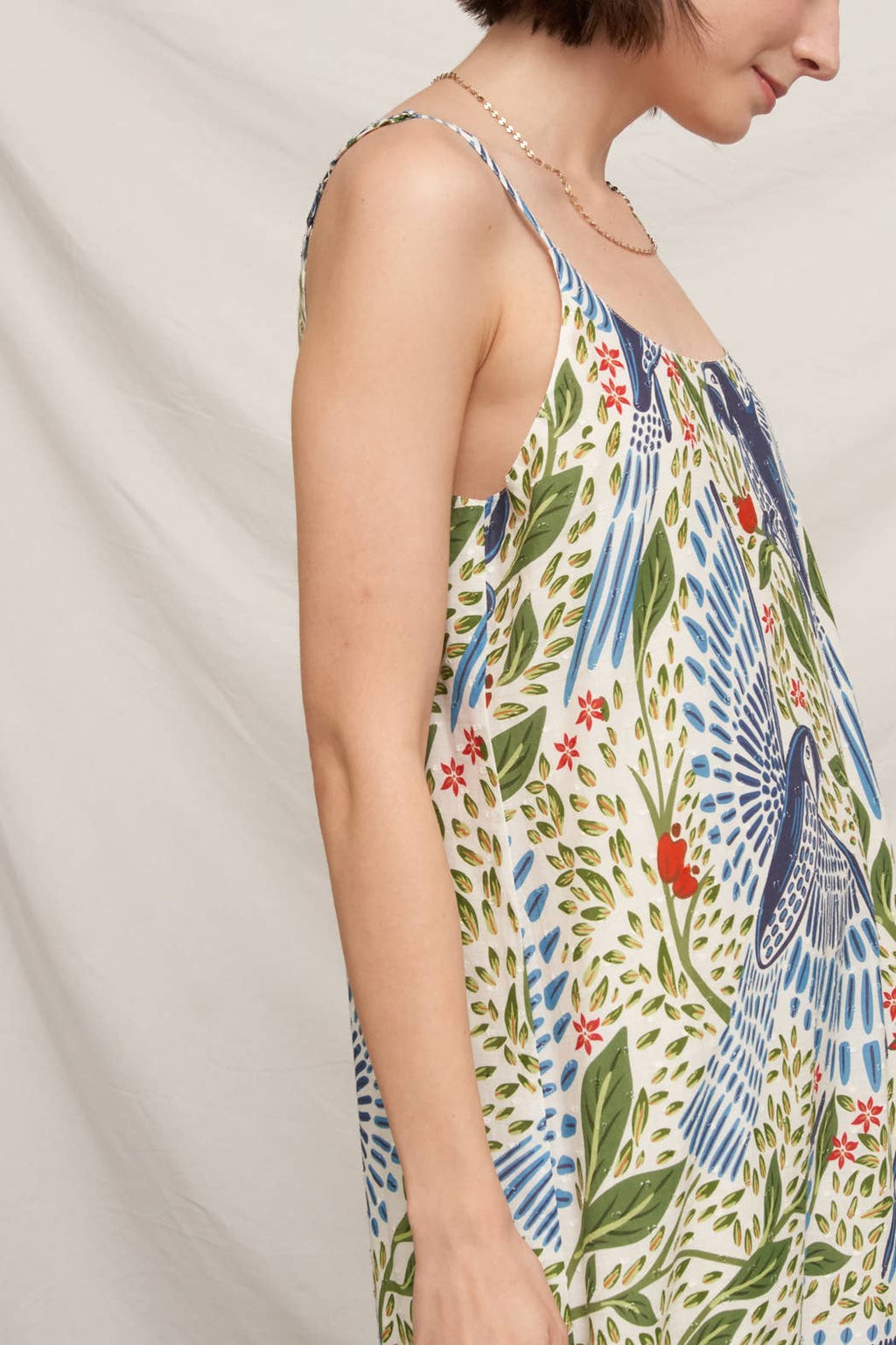 Avery Textured Cotton Maxi Dress