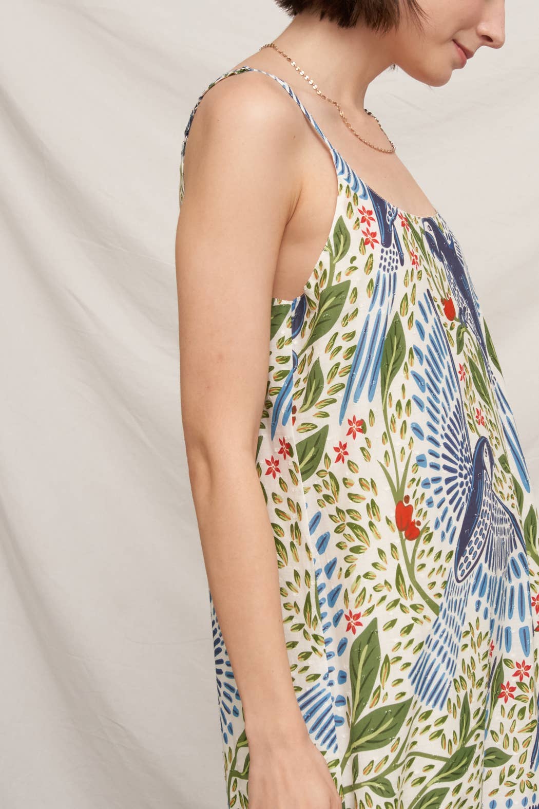 Avery Textured Cotton Maxi Dress