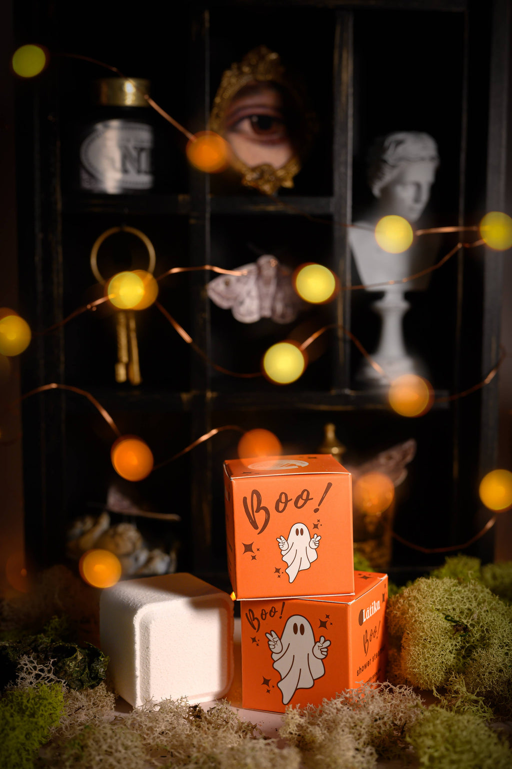 🎃 Halloween Shower Steamer Cube ✨ Boo Ghost - Pumpkin