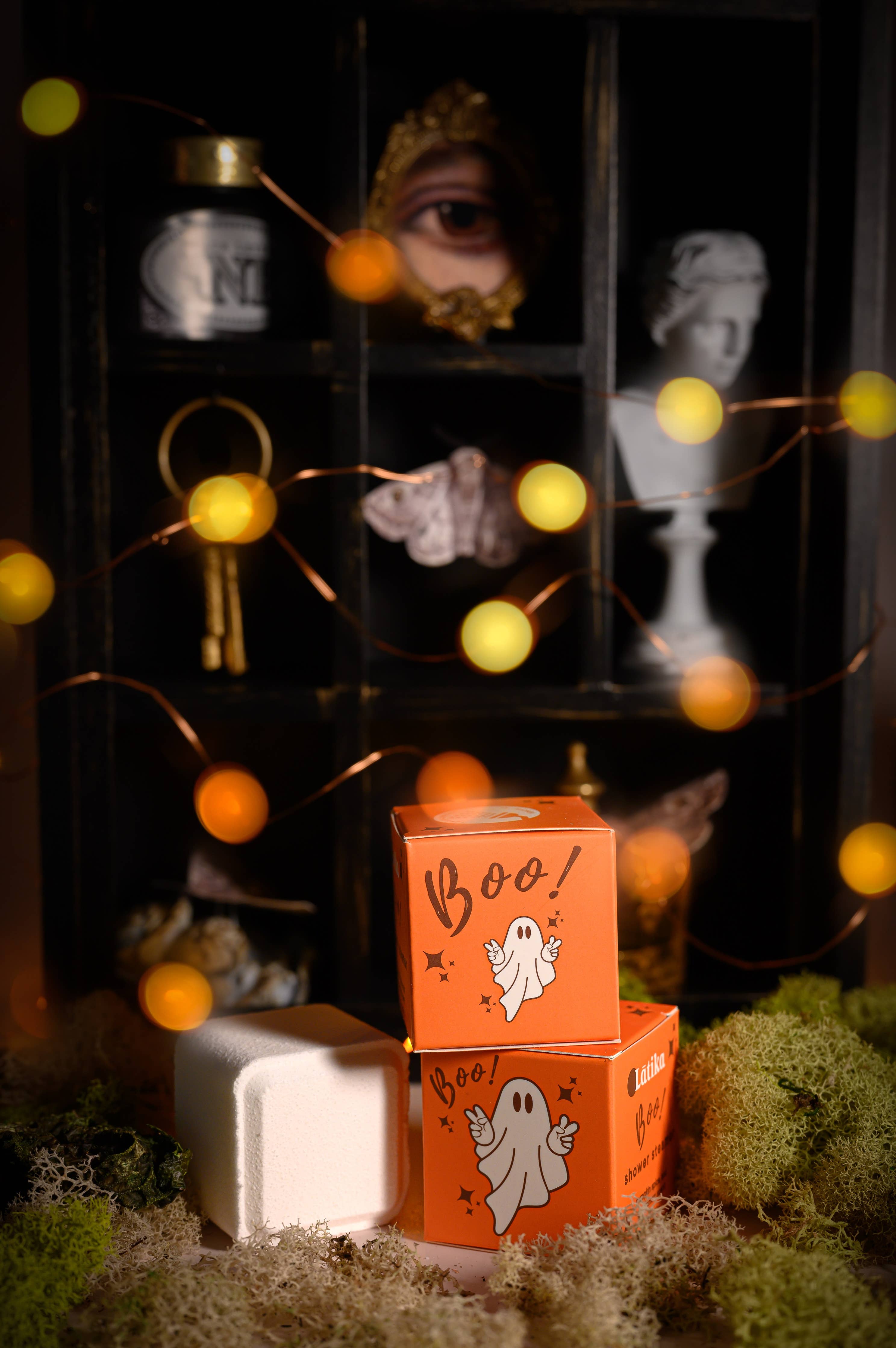 🎃 Halloween Shower Steamer Cube ✨ Boo Ghost - Pumpkin