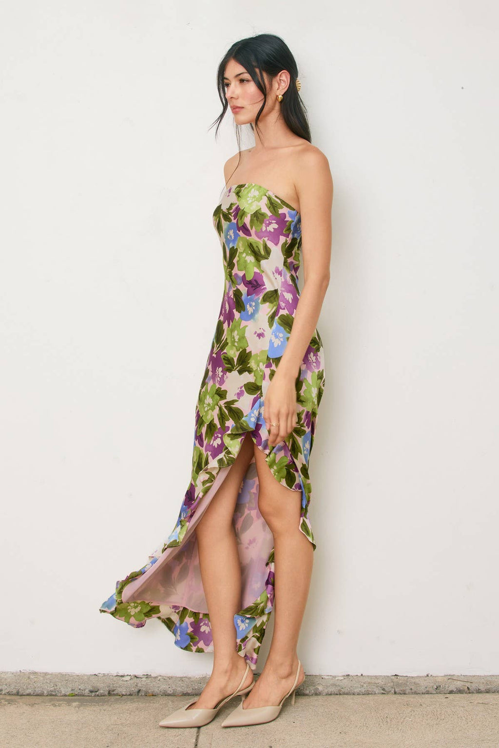 Violet's Satin Maxi