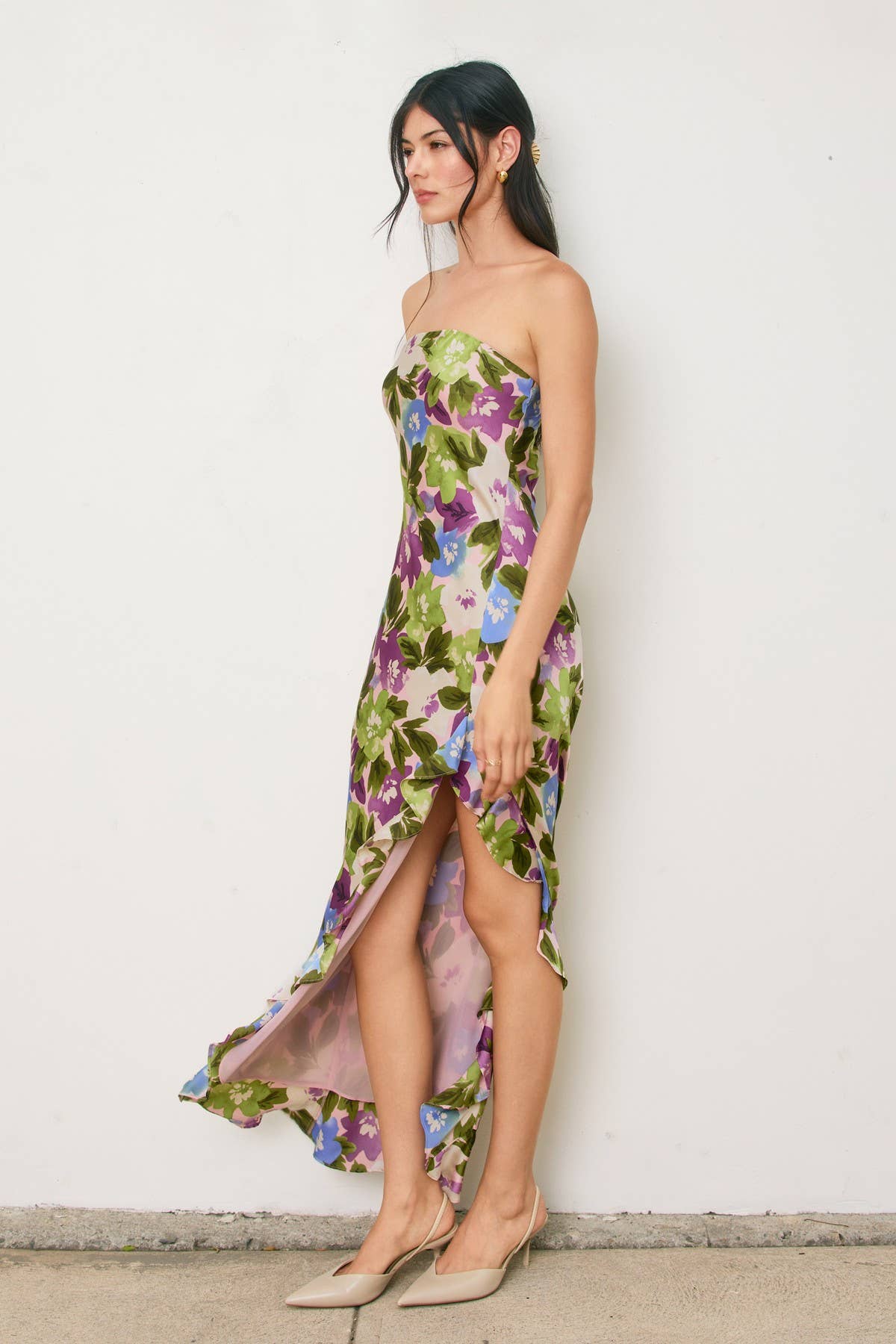 Violet's Satin Maxi
