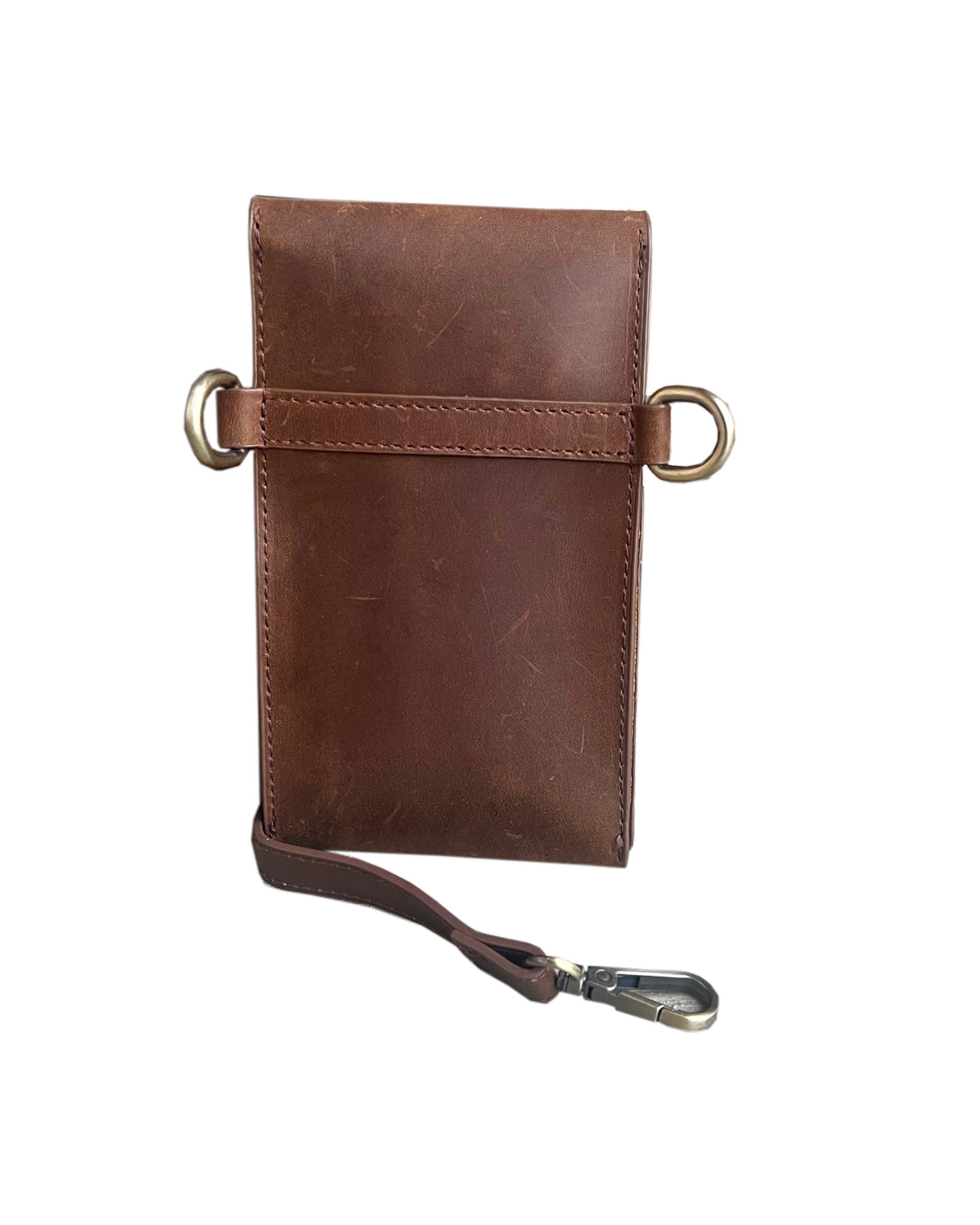 Vintage leather phone bag mini crossbody