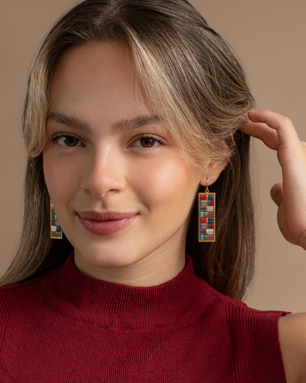 Mandee Mosaic Drop Earrings