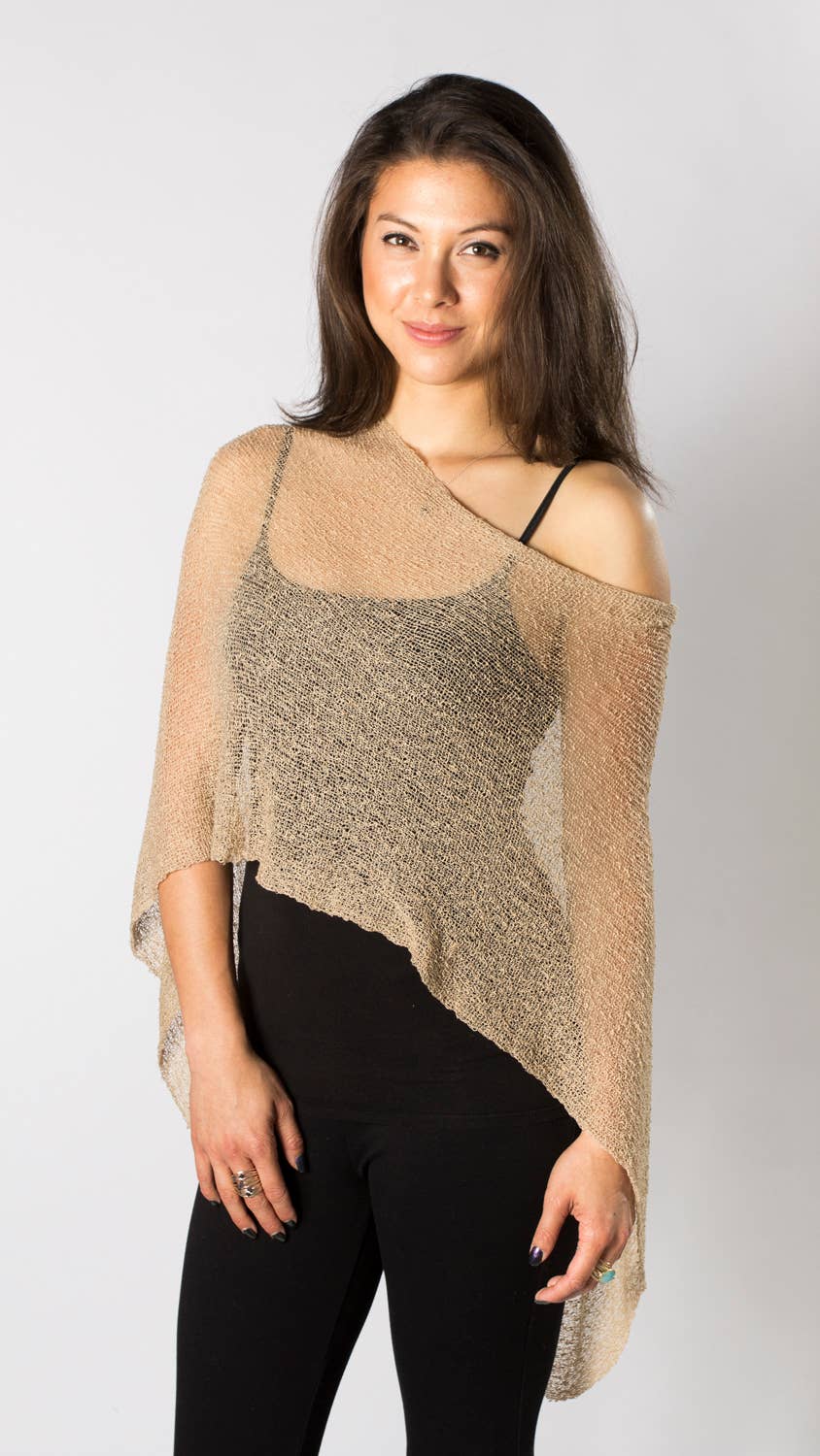 Aria Knit Poncho Wrap