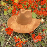 Best seller !!  Fashion Vegan suede  cowboy hat
