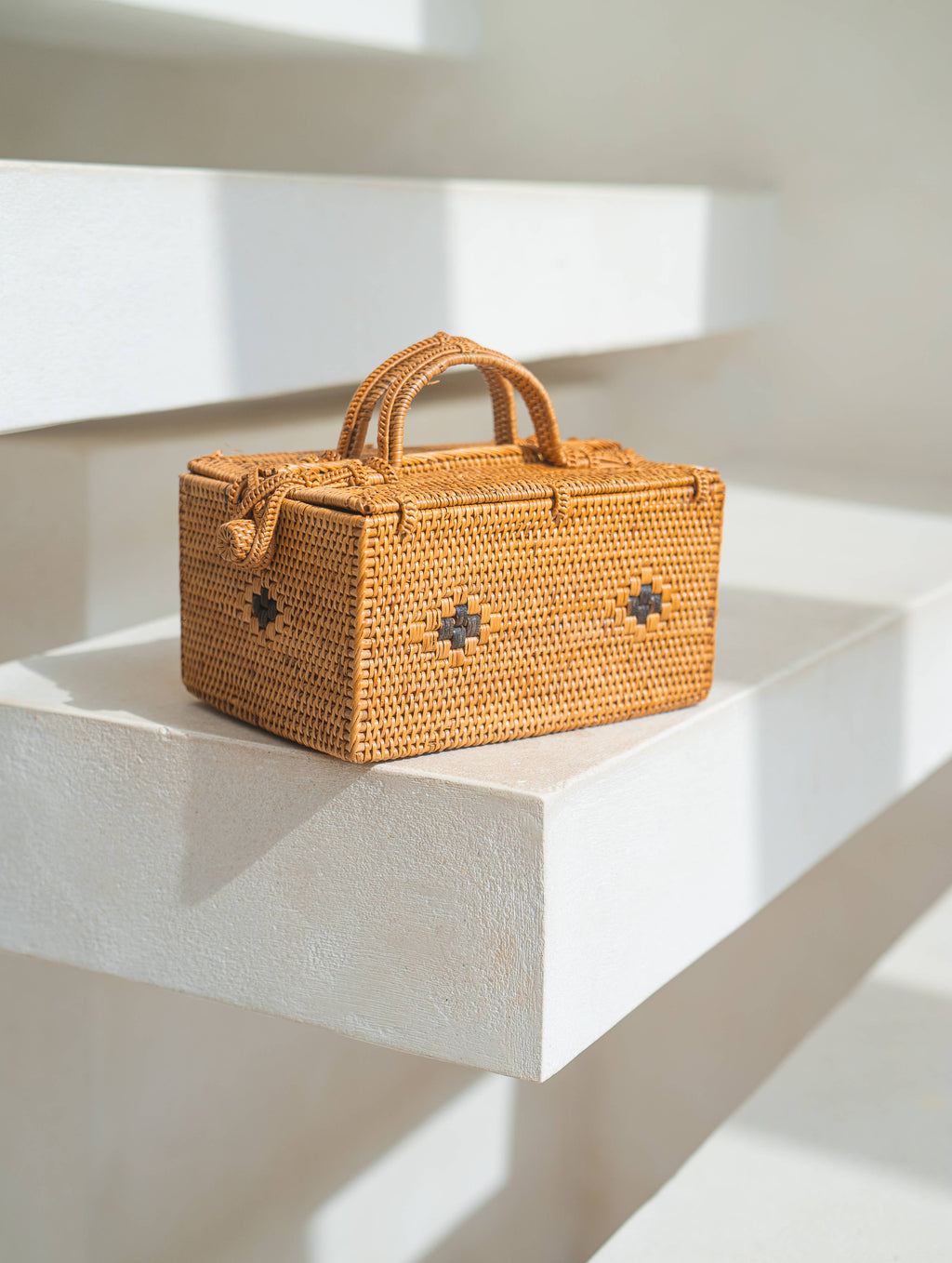 Rattan Picnic Basket-Small