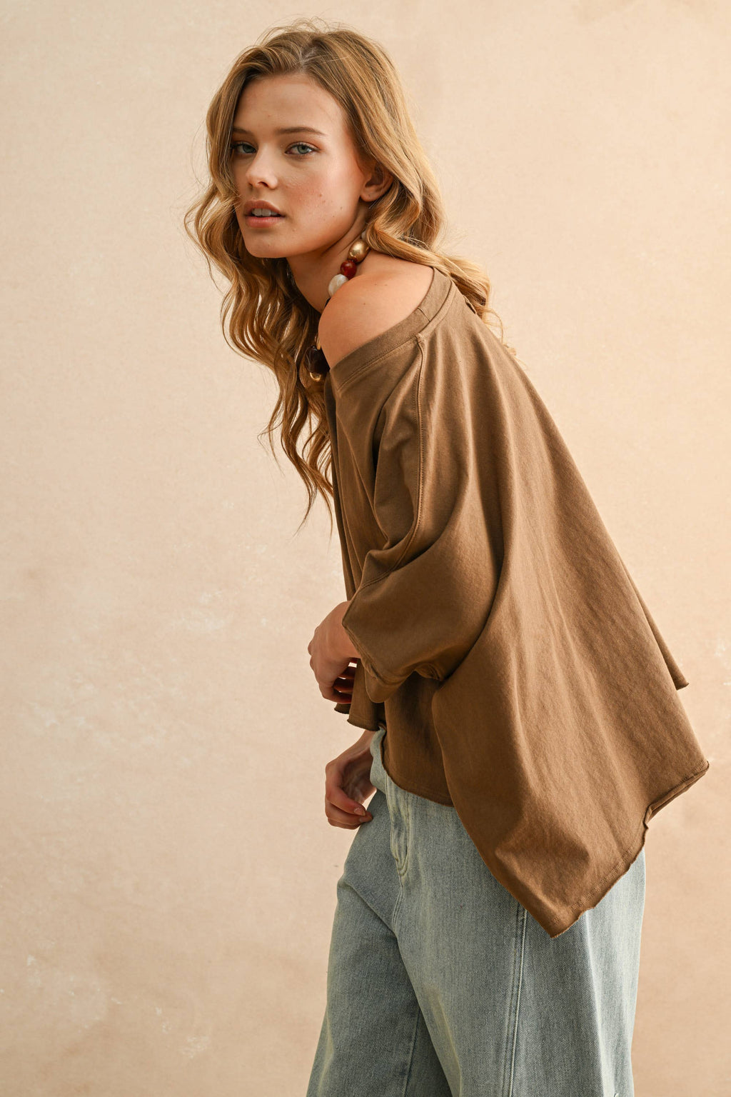BYE AND WASH OVERSIZED TOP