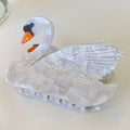 White Swan Hair Claw Clip