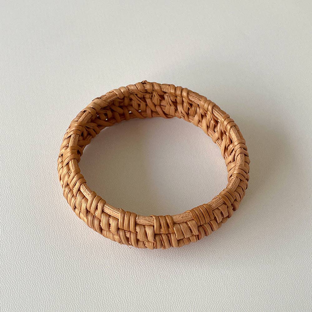 Vintage Straw Braided Round Bracelets DP25B587