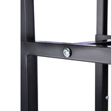 4-Way Black Clothing Rack With Straight Arms